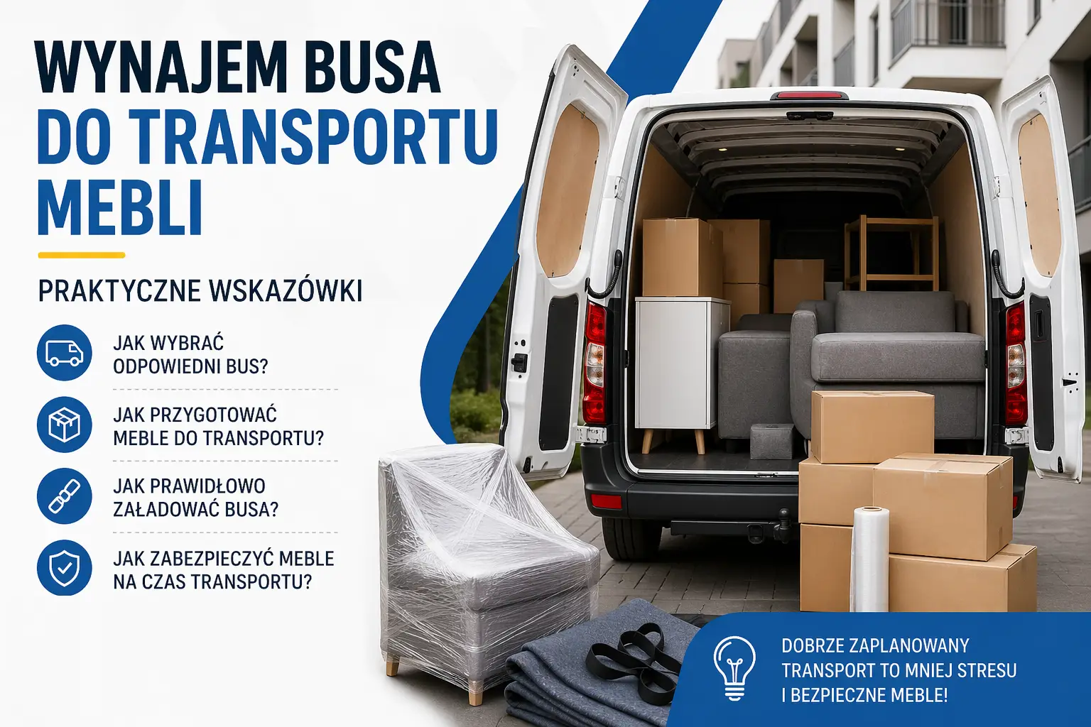 Wynajem busa do transportu mebli – praktyczne wskazówki i poradnik